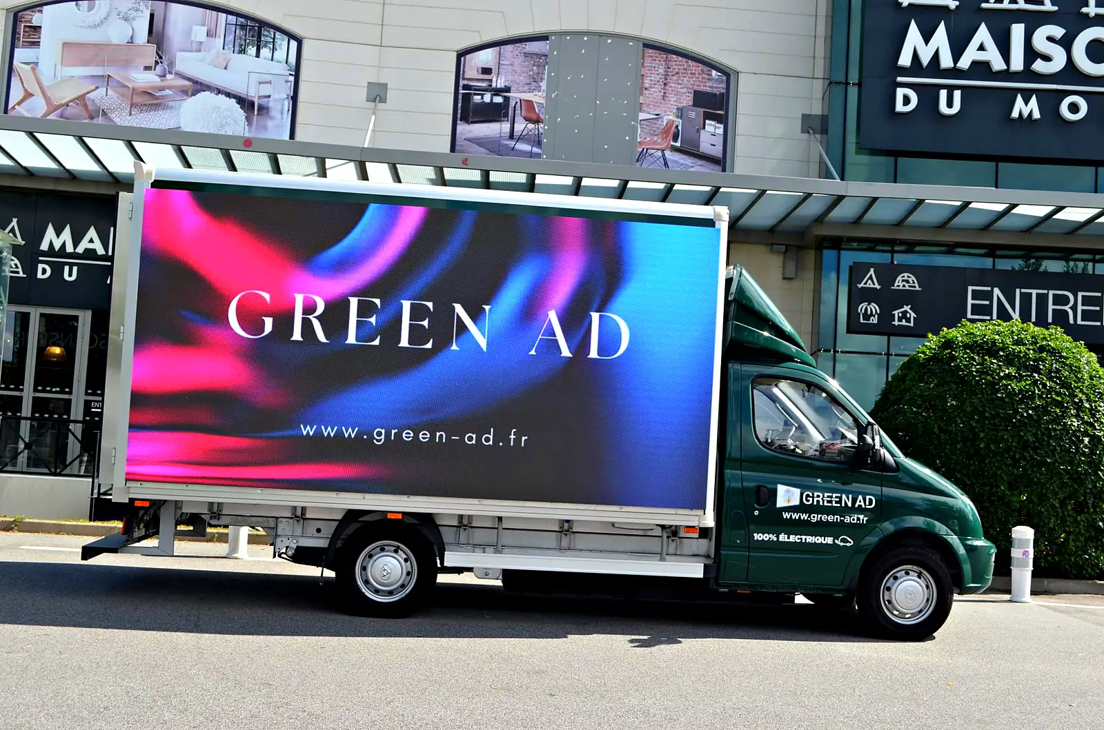 Camion LED Green Ad · Camion 100 % électrique